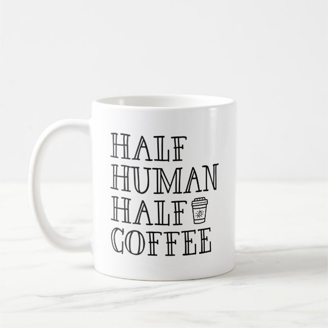 Taza De Café Medio café humano (Izquierda)