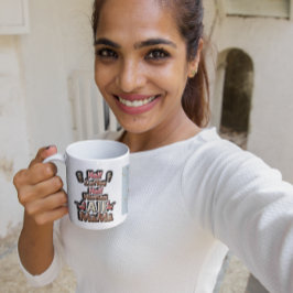 Taza De Café ☕️ Medio Café, 💕 Medio Humano, Toda Mamá 🍎