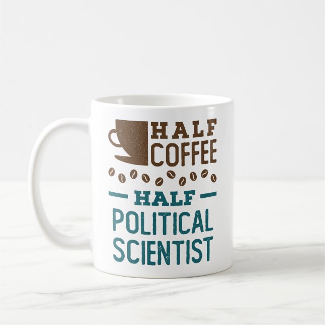 Taza De Café Medio café mitad científico político (Izquierda)