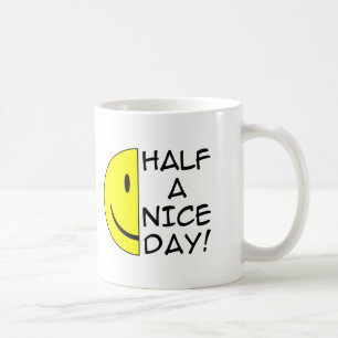 Taza De Café Medio Día Gracioso Humor Mug