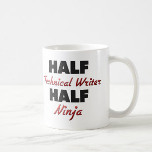 Taza De Café Medio escritor técnico medio Ninja