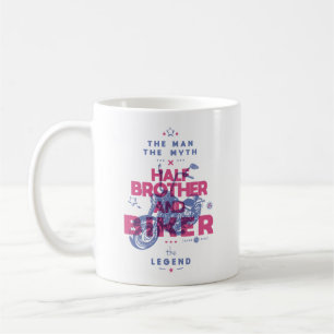 Taza De Café Medio hermano y ciclista el hombre el mito la leye