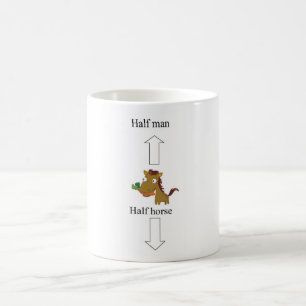Taza De Café medio hombre-caballo