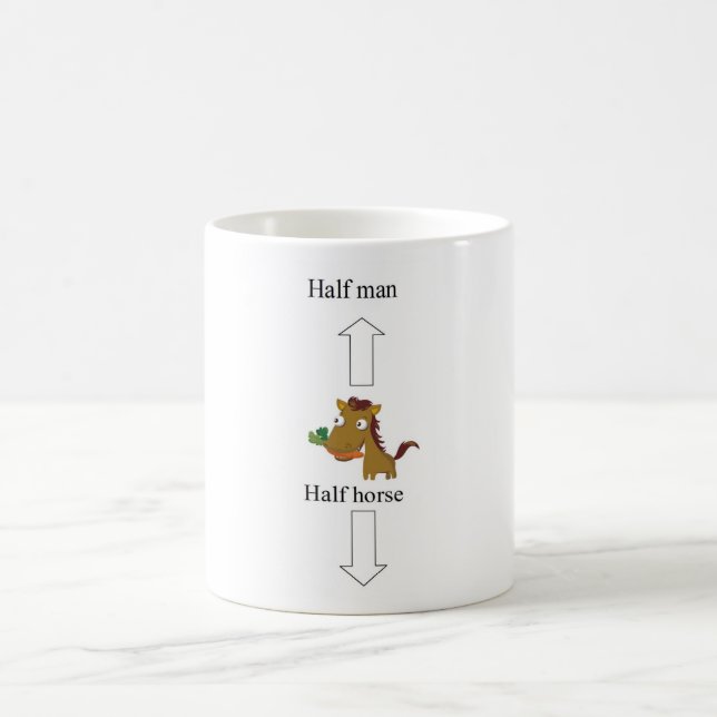 Taza De Café medio hombre-caballo (Centro)
