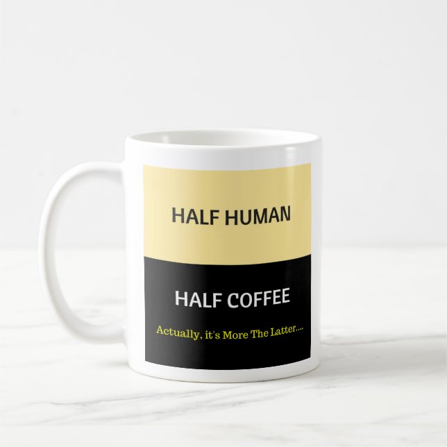 Taza De Café Medio humano - medio café (Izquierda)