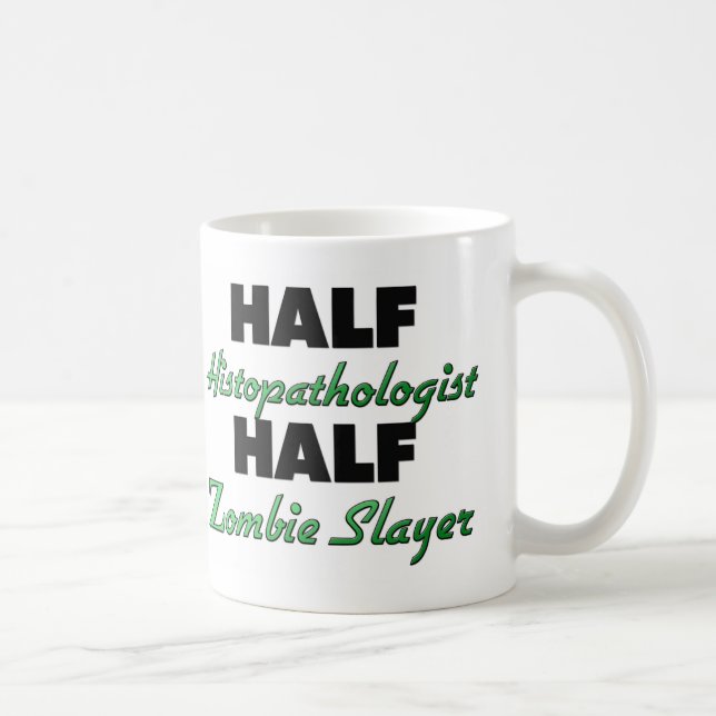 Taza De Café Medio medio asesino del zombi de Histopathologist (Derecha)