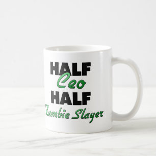 Taza De Café Medio medio asesino del zombi del CEO