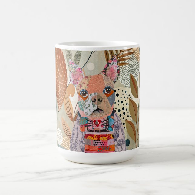 Taza De Café Medio mixto lindo Perro Terrier de Boston (Centro)