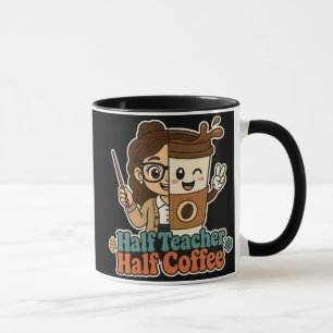 Taza de café medio profesor medio – Regalo diverti