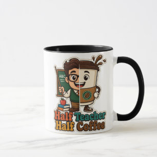 Taza de café medio profesor medio – Regalo diverti