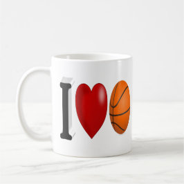 Taza De Café Medio texto del ventilador del baloncesto Café Mug