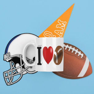 Taza De Café Medio texto del ventilador del fútbol Café Mug