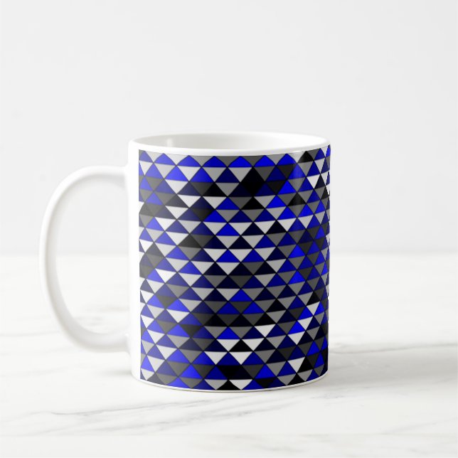 Taza De Café Medio y medio diamantes 11oz Mug (Izquierda)