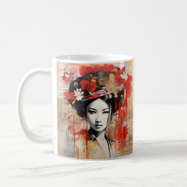 Taza De Café Medios de comunicación mixtos geisha tazón café ja (Izquierda)