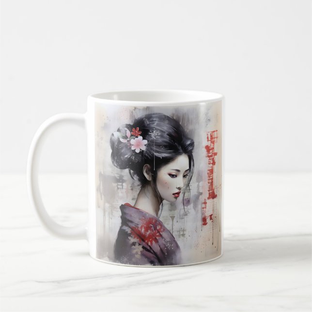 Taza De Café Medios de comunicación mixtos geisha tazón café ja (Izquierda)