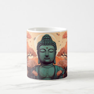 Taza De Café Meditación Buda Arte Espiritual
