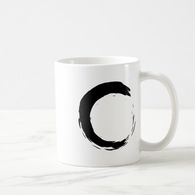 Taza De Café Meditación Enso Círculo Atención Plena Buda Budist (Derecha)