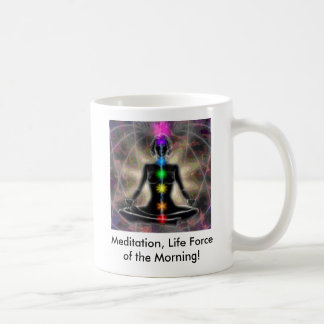 Taza De Café Meditación, fuerza de la vida de la mañana…