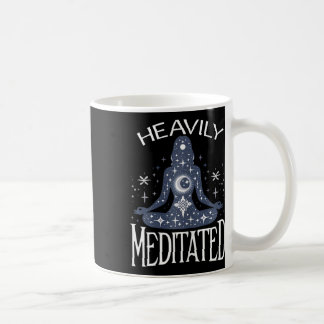 Taza De Café Meditación Meditada Profundamente Yoga Femenino Y