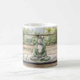 Taza De Café Meditación Yoga Serenidad Buda