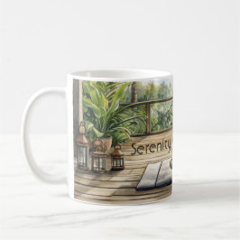 Taza De Café Meditación Yoga Serenidad Femenina