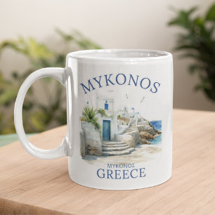 Taza De Café Mediterranean Dream: Mykonos in Art
