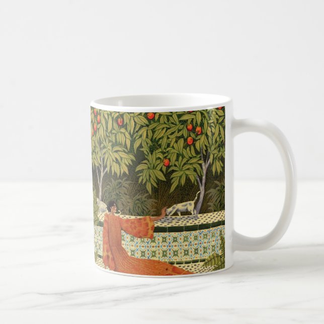 Taza De Café Mediterranean Serenity  Artistic Garden Coffee Mug (Derecha)