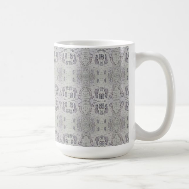 Taza De Café Medium Birch Tree Bark Patterned (Derecha)