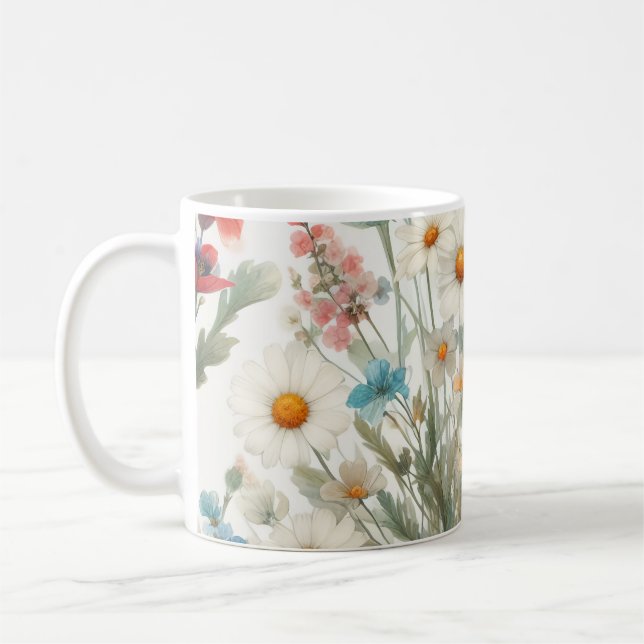 Taza De Café Medley Botánica De Flores (Izquierda)