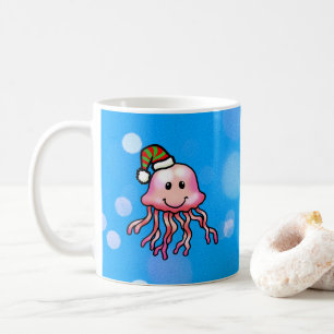 Taza De Café Medusa de Dibujos Animados Festiva y Adorable