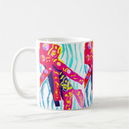 Taza De Café Medusas verano colorido 