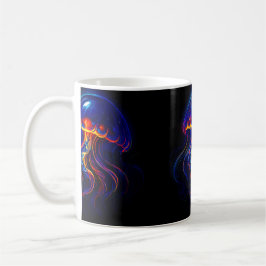 Taza De Café Méduse Lumineuse Océan Nocturne