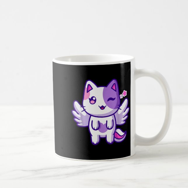 Taza De Café Meemeow Cute Cat Plu-shirt  (Derecha)