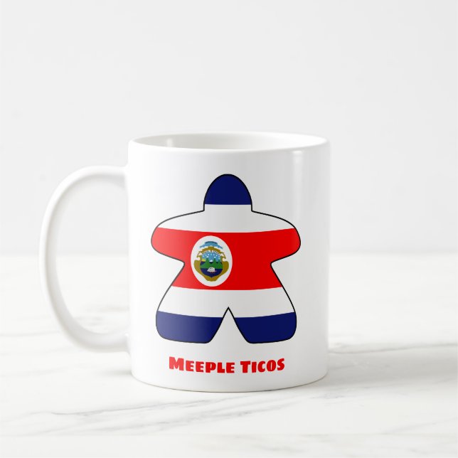 Taza De Café Meeple Ticos (Costa Rica) Mug (Izquierda)
