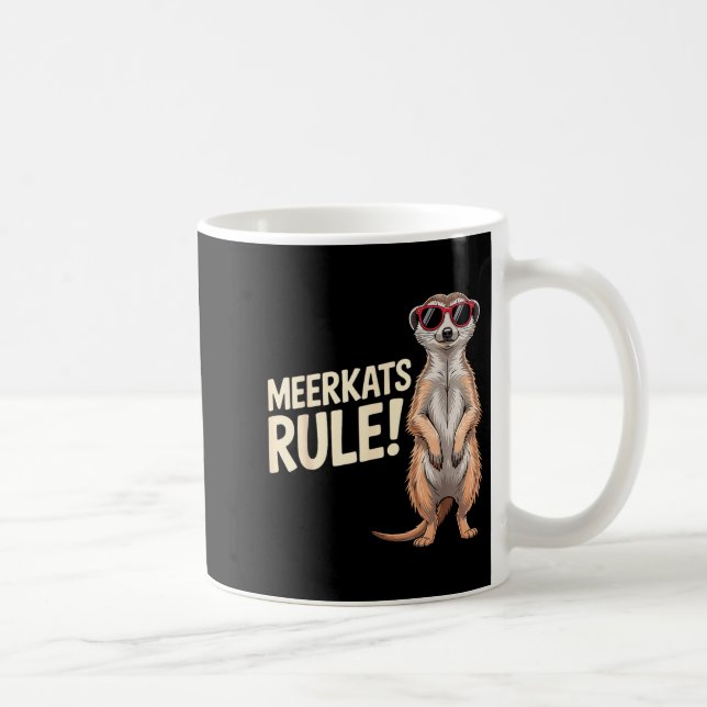 Taza De Café Meerkat Design For Men Women Kids Zoo Keeper Safar (Derecha)