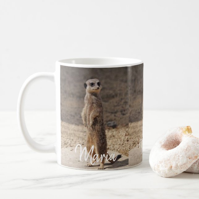 Taza De Café Meerkat Mug (Con donut)