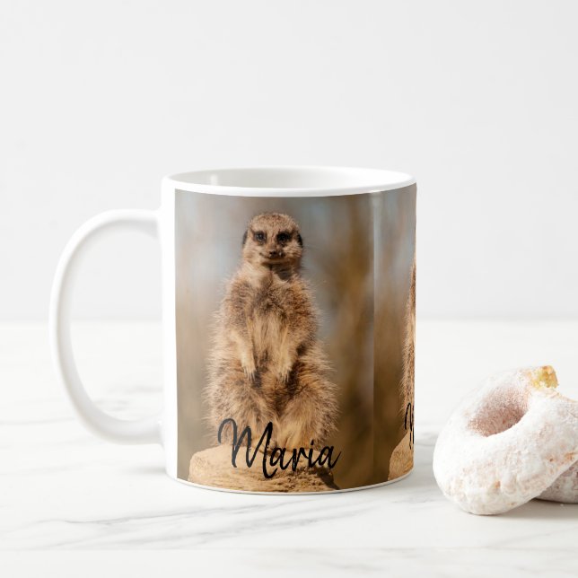 Taza De Café Meerkat Mug (Con donut)