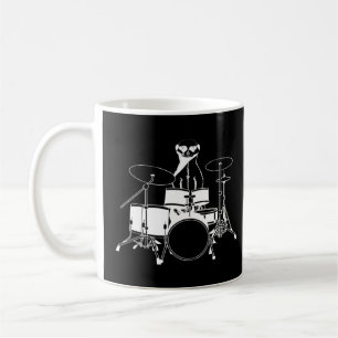 Taza De Café Meerkat Surikate Tambores de animales