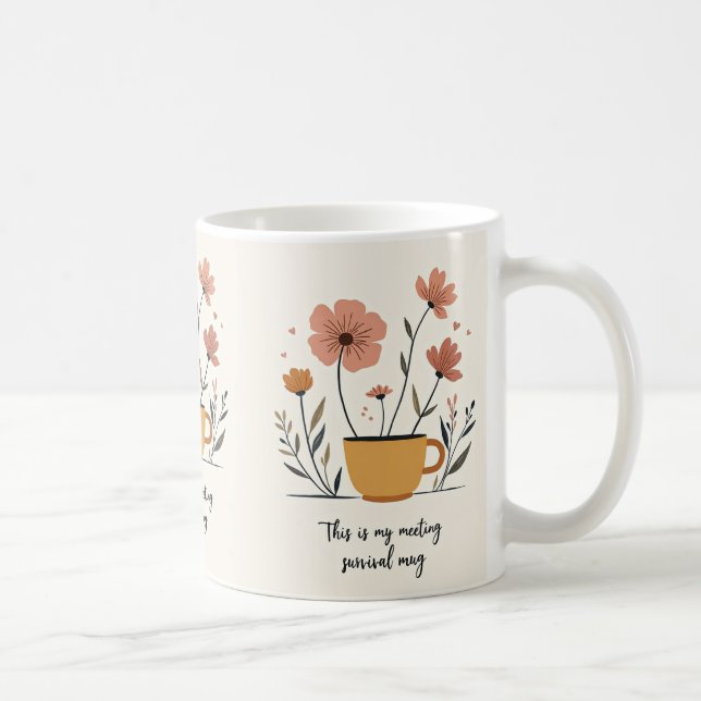 Taza De Café Meeting Survival  Mug (Derecha)