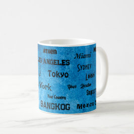 Taza De Café mega ciudad azul