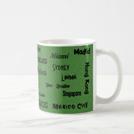 Taza De Café mega ciudad de sage green