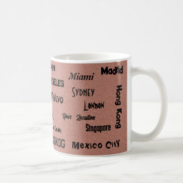 Taza De Café mega ciudad rosa