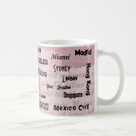 Taza De Café mega ciudad rosa