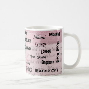 Taza De Café mega ciudad rosa