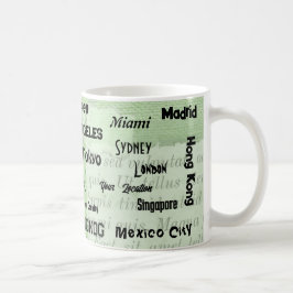 Taza De Café mega ciudad verde primavera