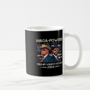 Taza De Café Mega Potencias Trump Vance Hogan 2024 Funny patrió