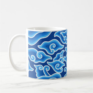 Taza De Café Megenmienda del patrón de batik de Megenmienda