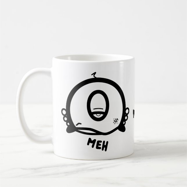 Taza De Café Meh (y lo fresco redondo con 1 ojo) café v1 (Izquierda)