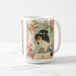 Taza De Café Meiji Era Beauty: Ukiyo-e – Traditional Japanese 