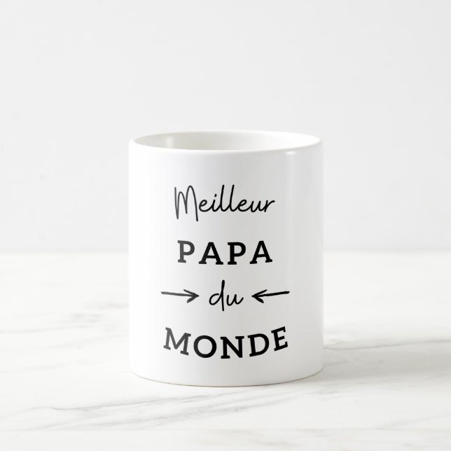 Taza De Café Meilleur papa du monde (noir) (Centro)
